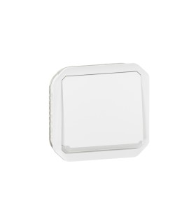 Poussoir NO-NF lumineux Plexo composable blanc / Legrand