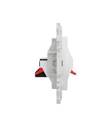 Prise double haut-parleurs Odace 2025 blanche