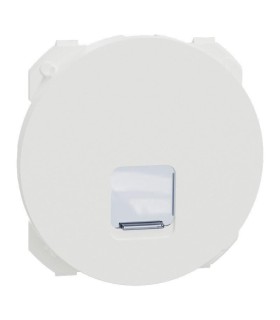 Enjoliveur Odace 2025 prise RJ45 blanc