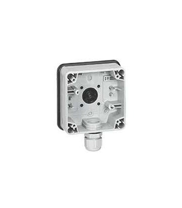 Boîtier étanche 1 poste Plexo IP66 composable gris