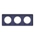 Odace Touch 2011, plaque 3 postes horiz. ou vert. entraxe 71mm bleu Cobalt