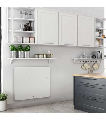 Radiateur Chaleur douce Equateur 4 horizontal blanc granit 1250W