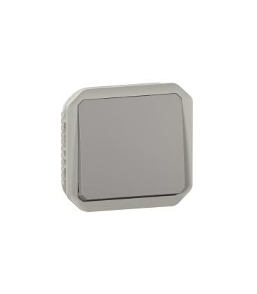 Poussoir NO-NF Plexo composable gris / Legrand
