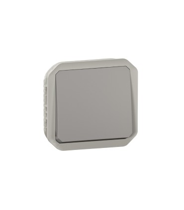 Poussoir NO Plexo composable gris / Legrand