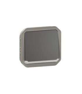 Poussoir NO-NF lumineux Plexo composable anthracite / Legrand