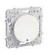 Poussoir Lumineux Blanc Schneider Electric Odace poussoir basse consommation
