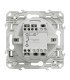 Poussoir Lumineux Blanc Schneider Electric Odace poussoir basse consommation
