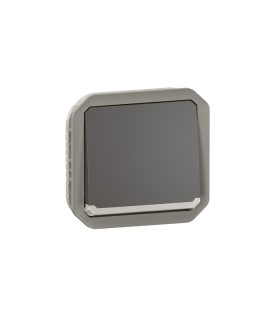 Interrupteur ou va-et-vient témoin 10AX 250V Plexo composable anthracite / Legrand