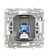 Prise RJ45 Multimedia Grade 3 Blanc Schneider Electric Odace