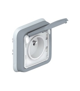 Prise de courant etanche 2p avec terre Legrand plexo ip55