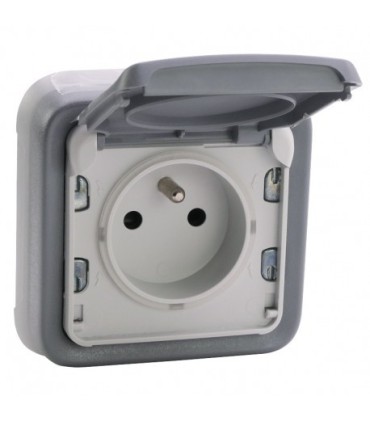Prise de courant etanche 2p avec terre Legrand plexo ip55