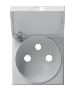 Enjoliveur prise de courant 2P+T gallery avec couvercle dune