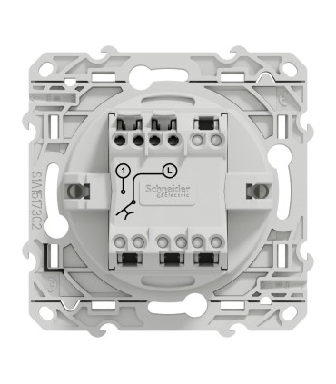 Poussoir Odace Schneider blanc