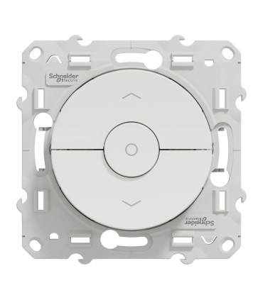Interrupteur volets roulants Odace Schneider Electric  Montée / descente / Stop Blanc