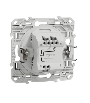 Interrupteur volets roulants Odace Schneider Electric  Montée / descente / Stop Blanc