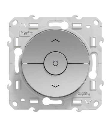 Interrupteur volets roulants Odace Schneider Electric 3 boutons Montée / descente / Stop Alu