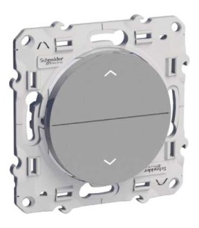 Poussoir volets roulants Odace Schneider Electric Montée / descente - Alu