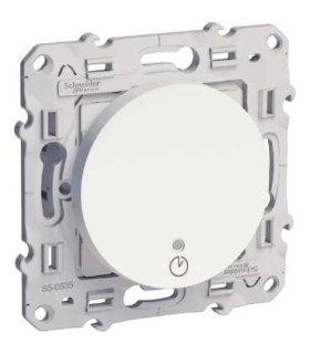 Interrupteur temporisé Odace Schneider Electric Blanc