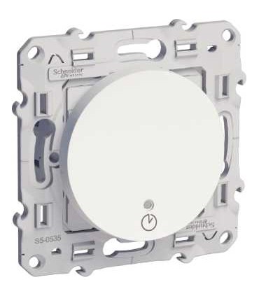 Interrupteur temporisé Odace Schneider Electric Blanc