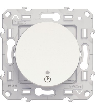 Interrupteur temporisé Odace Schneider Electric Blanc