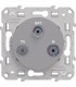 Prise TV / FM / SAT Odace Schneider Electric Alu
