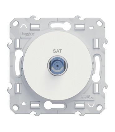 Prise SAT Odace Schneider Electric Blanc