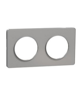 Plaque Alu Odace Touch 2 Postes entraxe 71mm