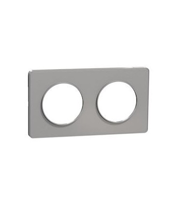 Plaque Alu Odace Touch 2 Postes entraxe 71mm