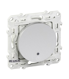 Interrupteur temporisé Odace Schneider Electric Alu