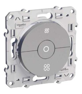 Commande VMC Odace Schneider Electric avec position arrêt Alu