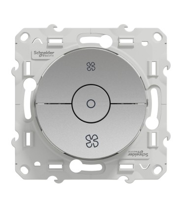 Commande VMC Odace Schneider Electric avec position arrêt Alu