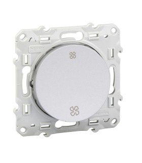 Commande VMC Odace Schneider Electric sans position arrêt Alu