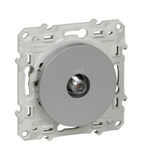 Prise SAT Odace  Schneider Electric Alu
