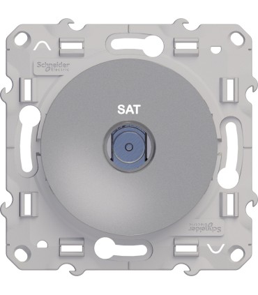 Prise SAT Odace  Schneider Electric Alu