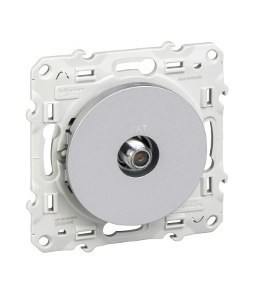 Prise SAT Odace  Schneider Electric Alu