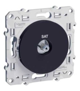 prise SAT Odace Schneider Electric  Anthracite
