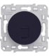 prise RJ45 Odace Schneider Electric , grade 1 (téléphone + informatique) cat. 6 UTP, Anthracite