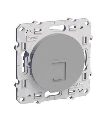 Prise RJ45 Odace Schneider Electric Multimedia Grade 3 Alu