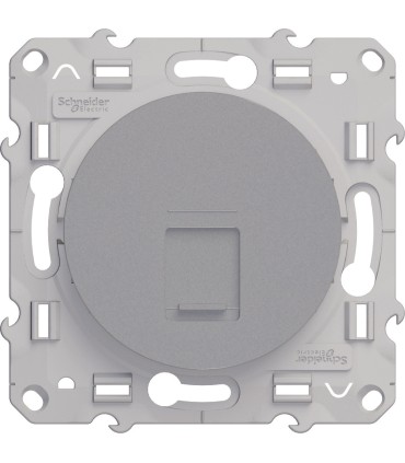 Prise RJ45 téléphone Grade 1 Alu Schneider Electric Odace
