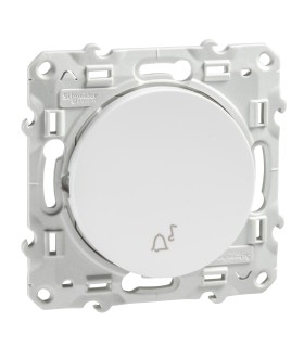 Poussoir symbole Carillon Odace Schneider Electric Blanc