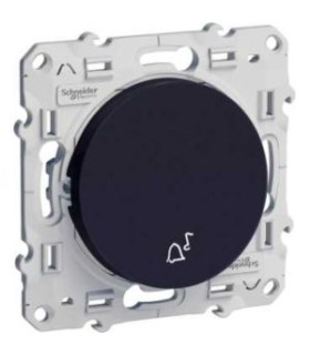 Poussoir avec symbole carillon Odace Schneider Electric10A Anthracite