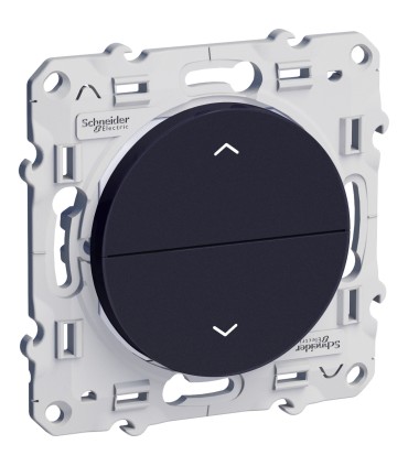 Poussoir boutons montée/descente pour volets-roulants Odace Schneider Electric, anthracite
