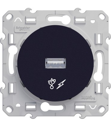 Prise alimentation USB 5V Odace Schneider Electric  Anthracite
