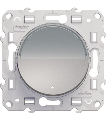 Poussoir Porte étiquette Odace Schneider Electric Alu