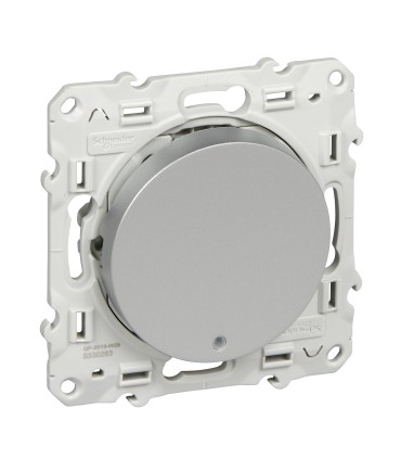 Interrupteur Va et vient Lumineux Odace Schneider Electric Alu