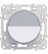 Poussoir Porte Odace étiquette Schneider Electric Blanc