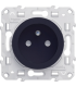 prise de courant 2P+T Odace Schneider Electric connexion rapide Anthracite