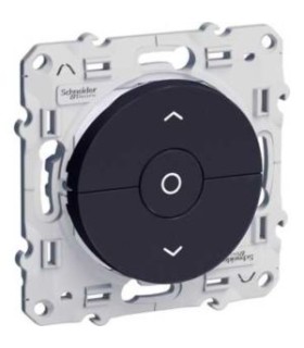 interrupteur Anthracite, 3 boutons montée/descente/stop pour volets-roulants Schneider Electric Odace