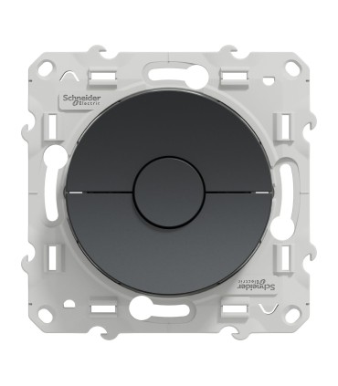 interrupteur Anthracite, 3 boutons montée/descente/stop pour volets-roulants Schneider Electric Odace