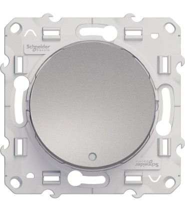 Poussoir Lumineux Odace Schneider Electric  Alu